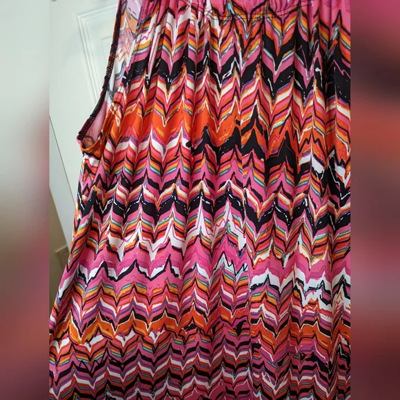 Dress bundle of 2 bright pink and blue colorful sleeveless Prelude size large - Picture 10 of 13